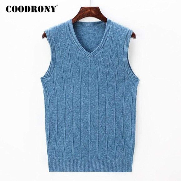 COODRONY Brand Sweater Men Autumn Winter Soft Warm Vest Men Clothes 2020 New Arr - Picture 11 of 16